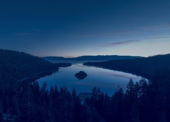 Lake in the night